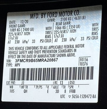 Certified 2021 Ford Bronco Sport Big Bend image 55