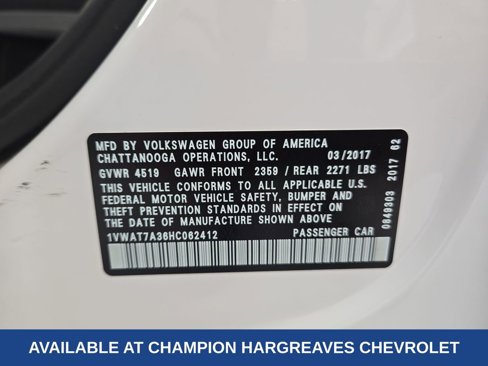 Used 2017 Volkswagen Passat 1.8T S image 43