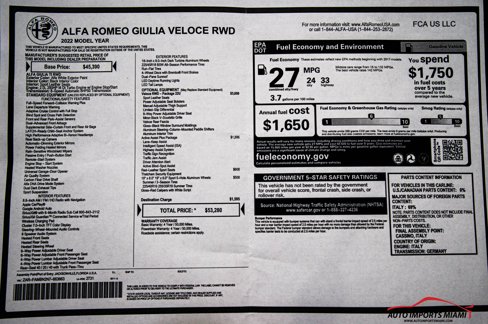 Used 2022 Alfa Romeo Giulia Veloce image 84