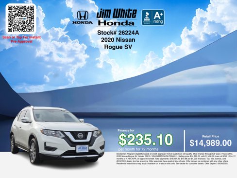 Used 2020 Nissan Rogue SV image 3