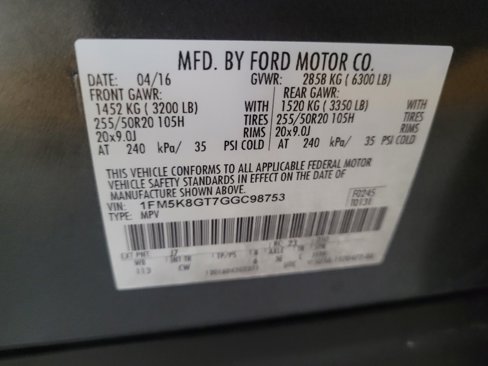 Used 2016 Ford Explorer Sport w/ Equipment Group 401A image 33
