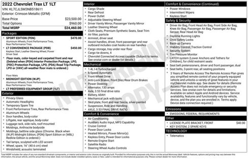 Used 2022 Chevrolet Trax LT w/ Sport Edition image 20