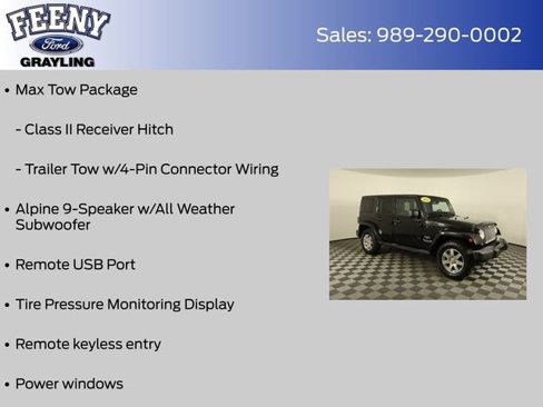 Used 2016 Jeep Wrangler Unlimited Sahara w/ Max Tow Package image 12