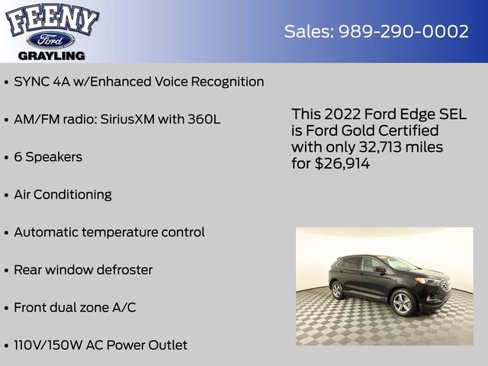 Certified 2022 Ford Edge SEL w/ Convenience Package image 18