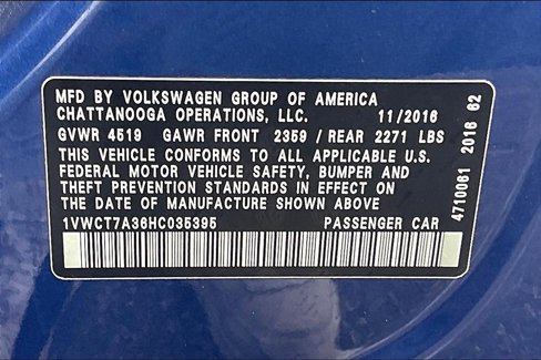 Used 2017 Volkswagen Passat 1.8T SEL Premium image 33