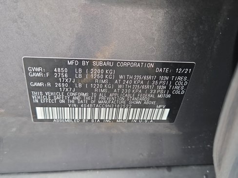 Certified 2022 Subaru Outback Premium image 30