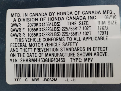 Used 2016 Honda CR-V EX image 33