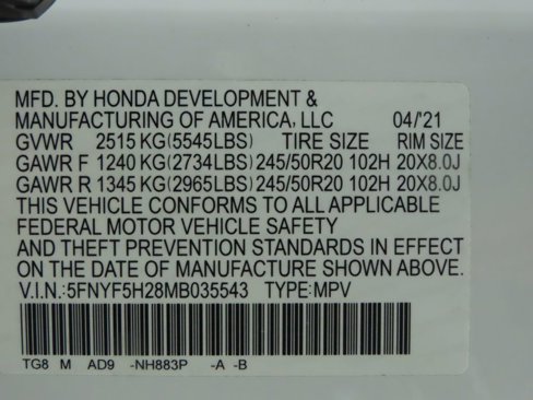Used 2021 Honda Pilot Special Edition image 35