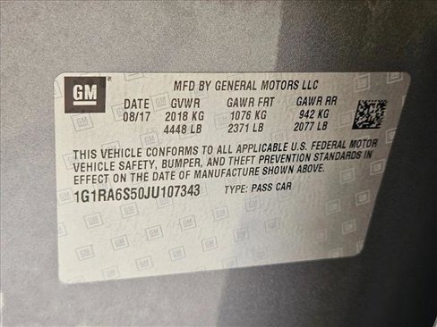 Used 2018 Chevrolet Volt LT w/ LT Driver Confidence Package image 23