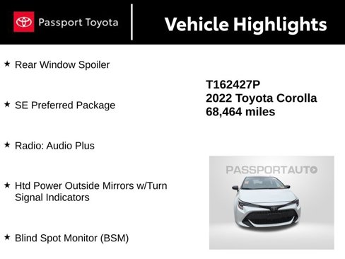 Certified 2022 Toyota Corolla SE w/ SE Preferred Package image 15