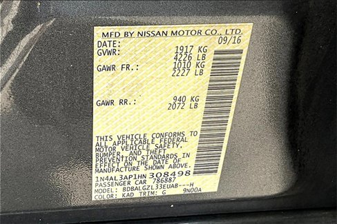 Used 2017 Nissan Altima 2.5 S image 35