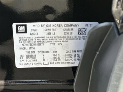 Certified 2021 Chevrolet TrailBlazer RS w/ Convenience Package image 33