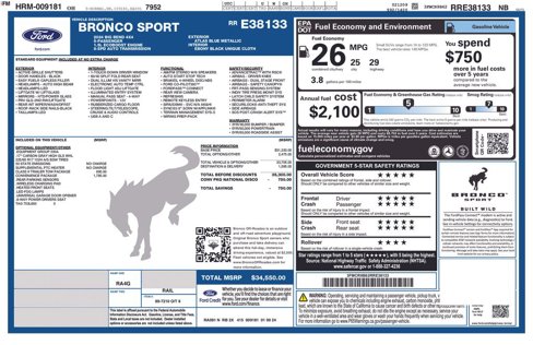 Used 2024 Ford Bronco Sport Big Bend w/ Convenience Package image 16
