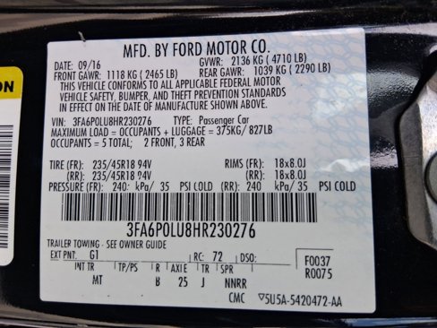Used 2017 Ford Fusion SE w/ Equipment Group 601A image 30