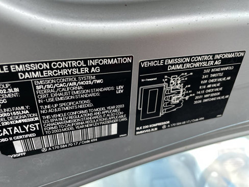 Used 2003 Mercedes-Benz SLK 230 image 83