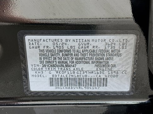 Used 2024 Nissan Versa S w/ Trunk Package image 12