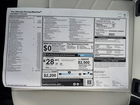 New 2026 BMW X1 xDrive28i w/ Technology Package image 33
