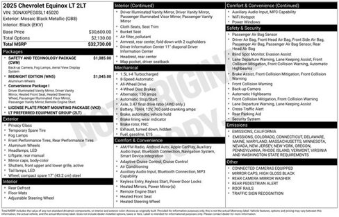 Used 2025 Chevrolet Equinox LT w/ Safety and Technology Package image 28