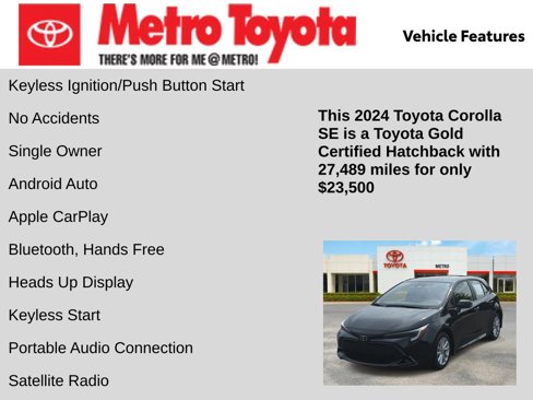 Certified 2024 Toyota Corolla SE image 11