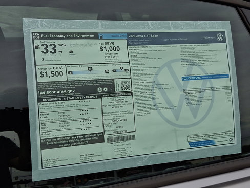 New 2026 Volkswagen Jetta Sport image 12