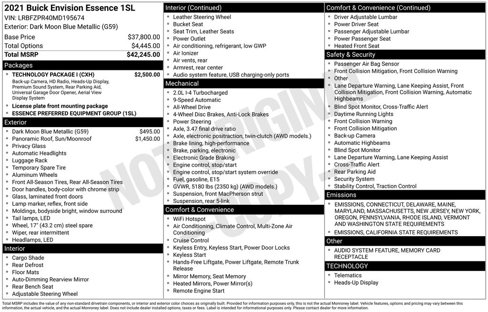 Used 2021 Buick Envision Essence w/ Technology Package I image 25