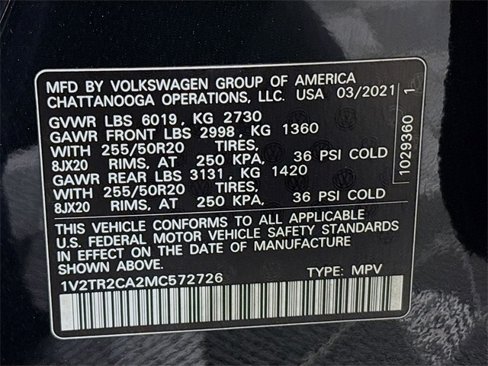Used 2021 Volkswagen Atlas SEL Premium image 33