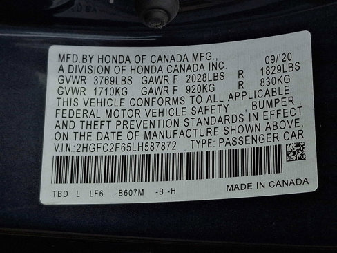 Used 2020 Honda Civic LX image 27
