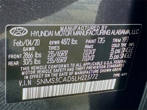 Used 2020 Hyundai Santa Fe SEL image 28