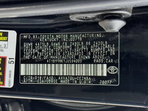 Used 2018 Toyota Camry L image 32
