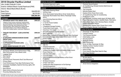 Used 2018 Chrysler Pacifica Limited image 4