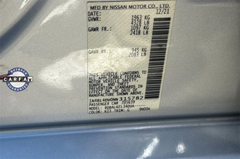 Used 2022 Nissan Altima 2.5 SV image 39