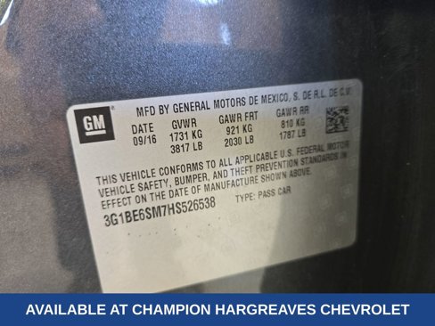 Certified 2017 Chevrolet Cruze LT image 43