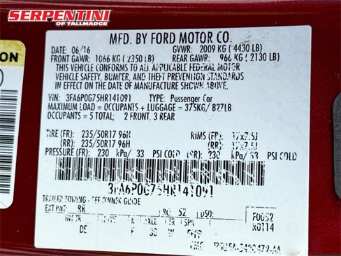 Used 2017 Ford Fusion S image 29