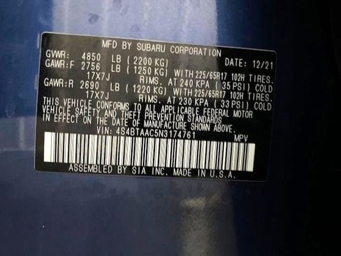 Used 2022 Subaru Outback 2.5i image 17