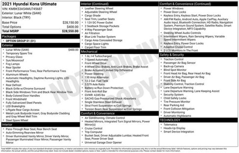 Used 2021 Hyundai Kona Ultimate image 43