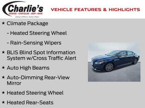 Used 2017 Lincoln Continental Select w/ Climate Package image 13