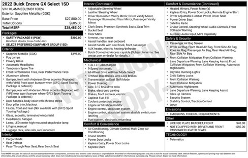 Used 2022 Buick Encore GX Select w/ Safety Package II image 4
