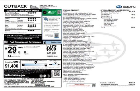 Used 2020 Subaru Outback Touring w/ Popular Package #2 image 10