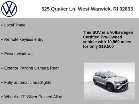 Certified 2023 Volkswagen Taos S image 7