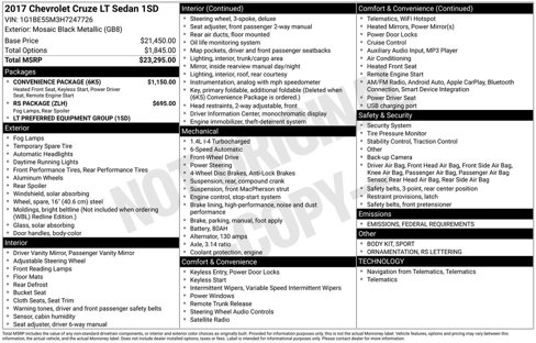 Used 2017 Chevrolet Cruze LT w/ Convenience Package image 4