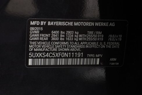 Used 2015 BMW X5 xDrive35d image 33