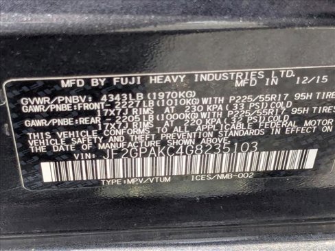 Used 2016 Subaru Crosstrek 2.0i Limited w/ Popular Package #2 image 15