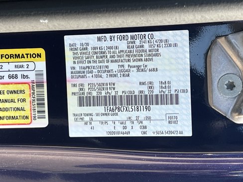 Used 2020 Ford Mustang GT Premium image 24