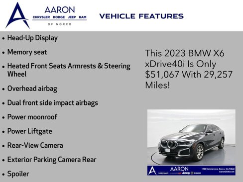 Used 2023 BMW X6 xDrive40i w/ Premium Package image 12