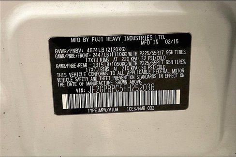 Used 2015 Subaru Crosstrek Touring w/ Popular Package #2 image 33
