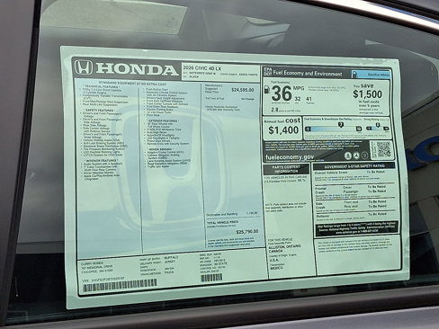 New 2026 Honda Civic LX image 11