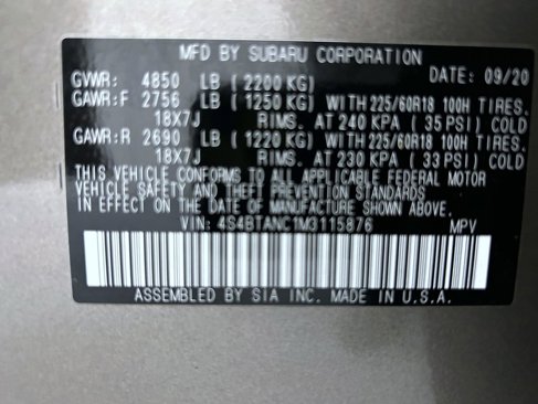 Used 2021 Subaru Outback Limited image 25