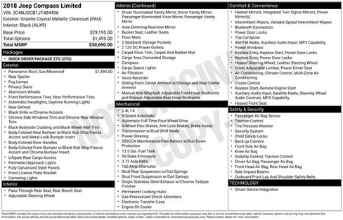 Used 2018 Jeep Compass Limited image 35