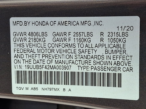 Used 2021 Acura TLX w/ Technology Package image 30