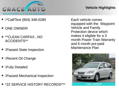 Used 2005 Honda Odyssey EX-L image 2